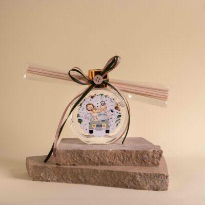 Μπομπονιέρα βάπτισης αρωματικό χώρου με θέμα το σαφάρι - Image 1